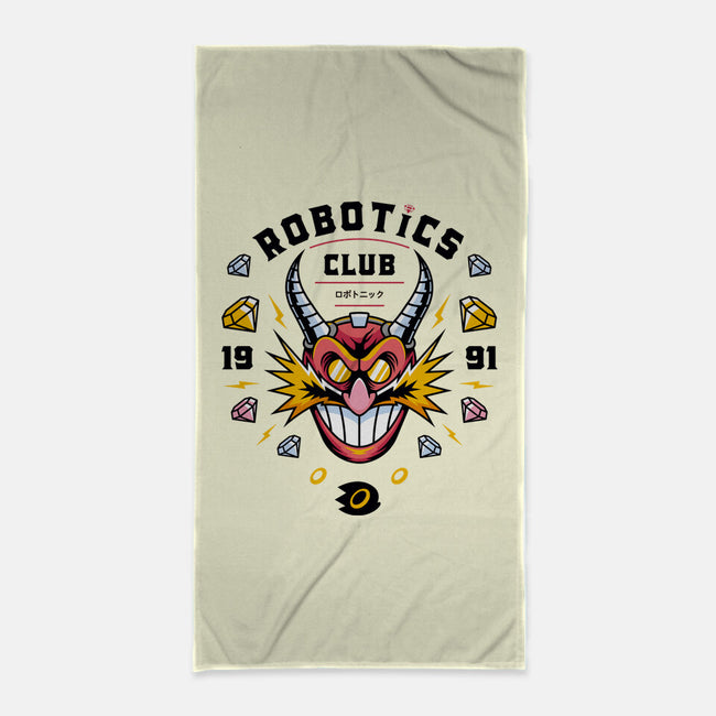 Robotics Club-none beach towel-Logozaste