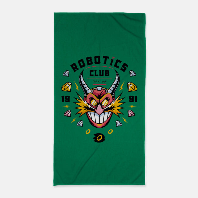 Robotics Club-none beach towel-Logozaste