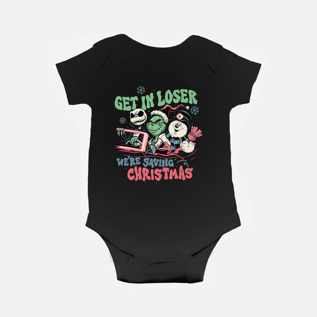 Christmas Losers-baby basic onesie-momma_gorilla