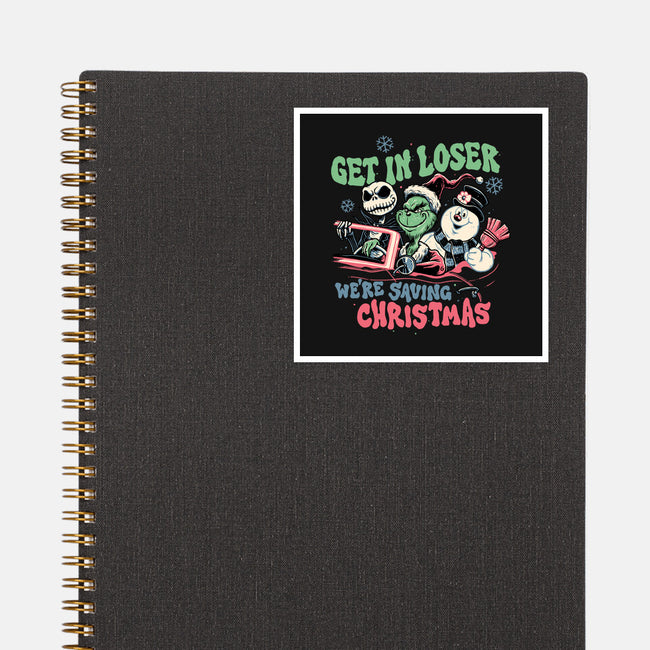 Christmas Losers-none glossy sticker-momma_gorilla