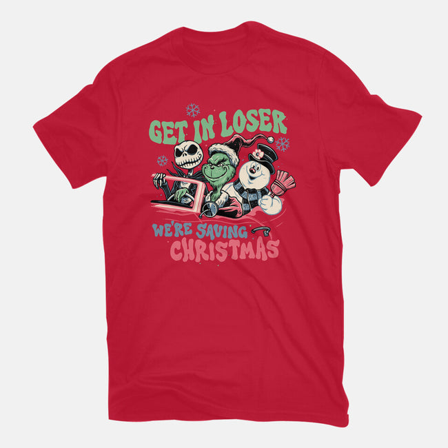 Christmas Losers-womens fitted tee-momma_gorilla