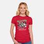 Christmas Losers-womens fitted tee-momma_gorilla