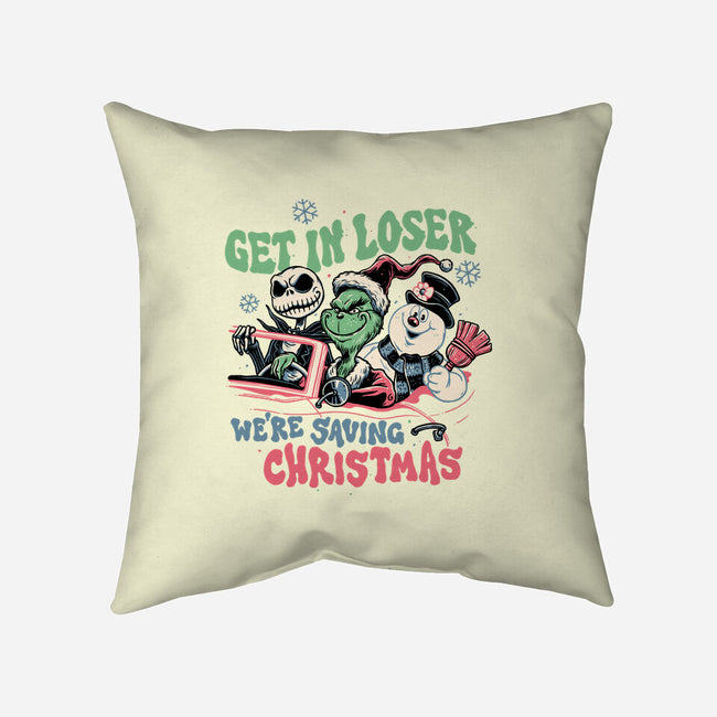 Christmas Losers-none removable cover w insert throw pillow-momma_gorilla