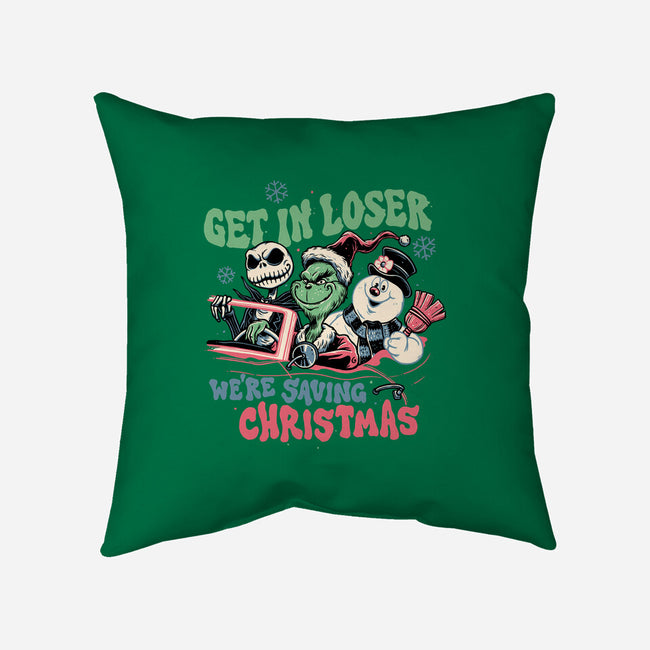 Christmas Losers-none removable cover w insert throw pillow-momma_gorilla