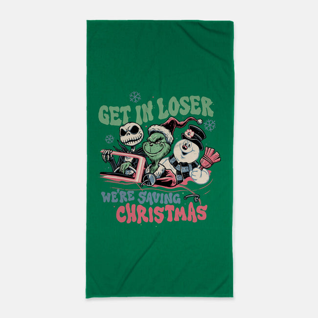 Christmas Losers-none beach towel-momma_gorilla