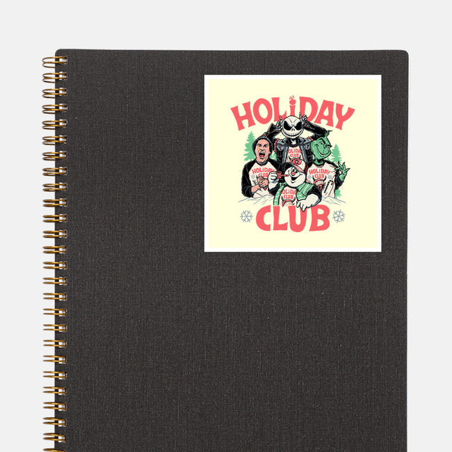 Holiday Club-none glossy sticker-momma_gorilla