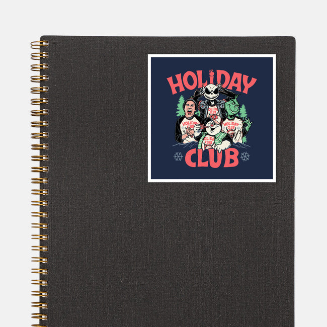 Holiday Club-none glossy sticker-momma_gorilla