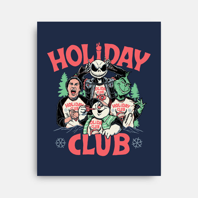 Holiday Club-none stretched canvas-momma_gorilla