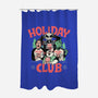 Holiday Club-none polyester shower curtain-momma_gorilla