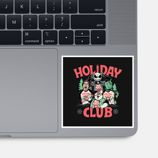 Holiday Club-none glossy sticker-momma_gorilla