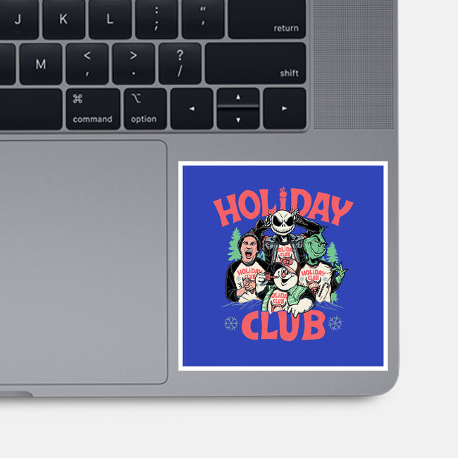 Holiday Club-none glossy sticker-momma_gorilla