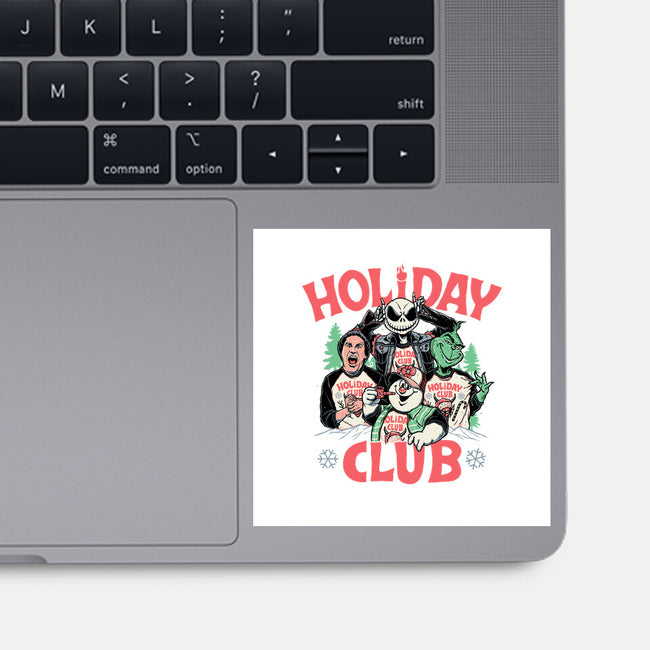 Holiday Club-none glossy sticker-momma_gorilla