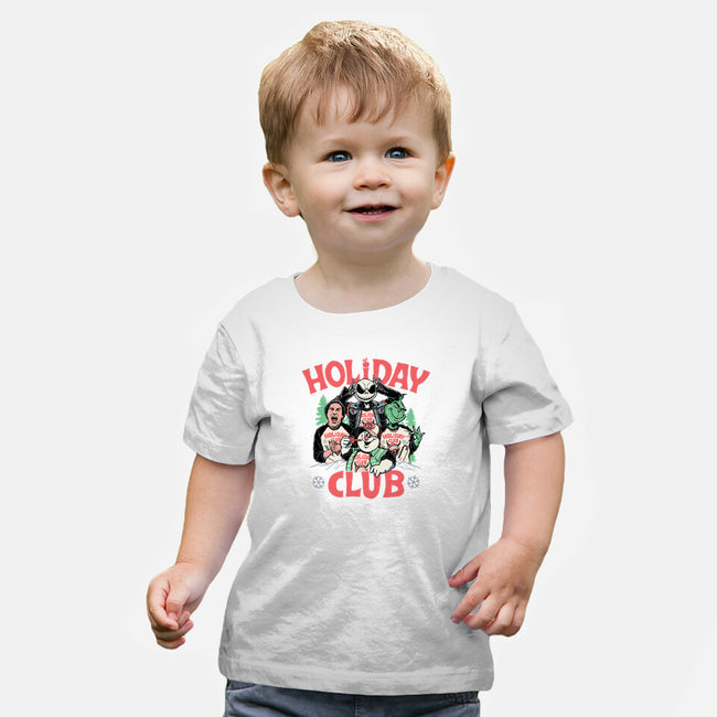 Holiday Club-baby basic tee-momma_gorilla