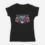 Beware-womens v-neck tee-Minilla