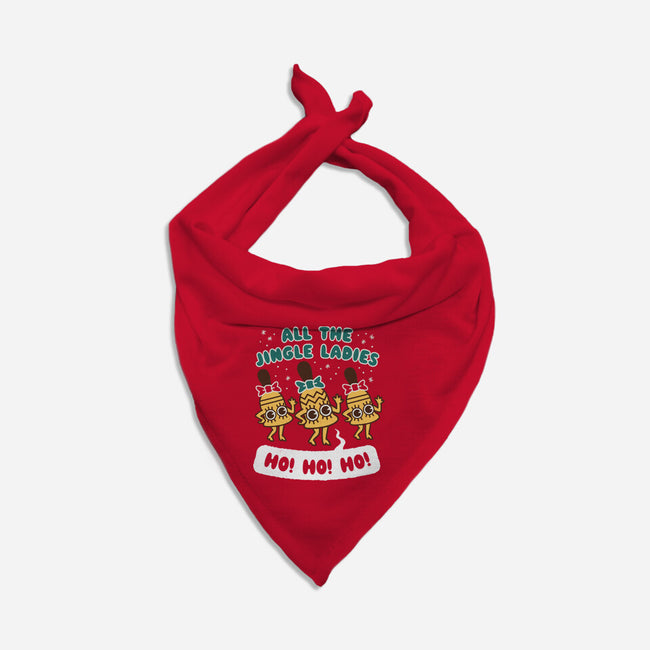 All The Jingle Ladies-dog bandana pet collar-Weird & Punderful