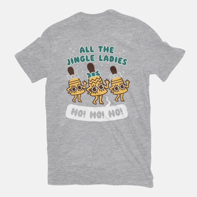 All The Jingle Ladies-womens basic tee-Weird & Punderful
