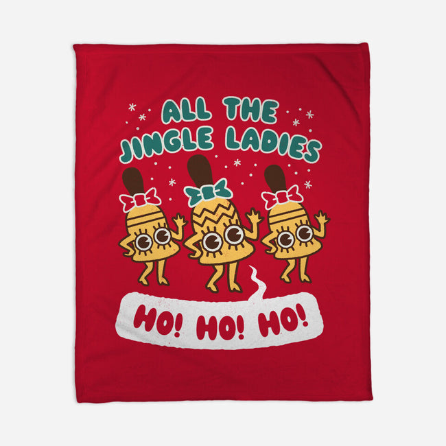 All The Jingle Ladies-none fleece blanket-Weird & Punderful