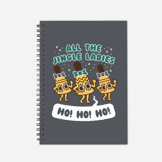 All The Jingle Ladies-none dot grid notebook-Weird & Punderful