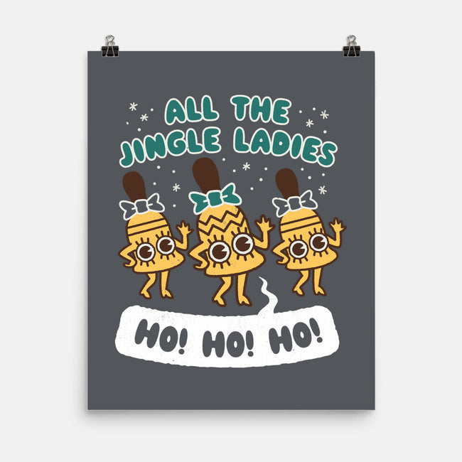 All The Jingle Ladies-none matte poster-Weird & Punderful