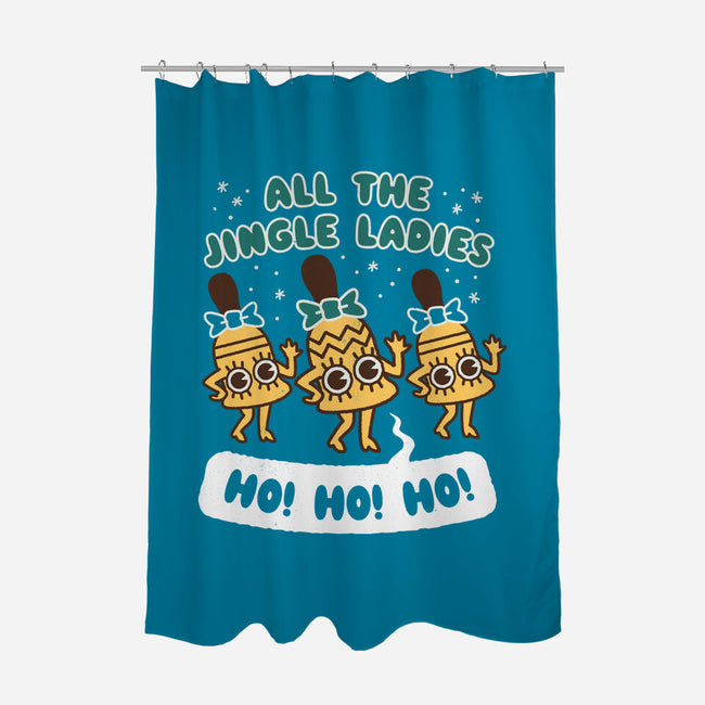 All The Jingle Ladies-none polyester shower curtain-Weird & Punderful