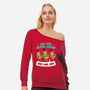 All The Jingle Ladies-womens off shoulder sweatshirt-Weird & Punderful