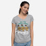 All The Jingle Ladies-womens v-neck tee-Weird & Punderful