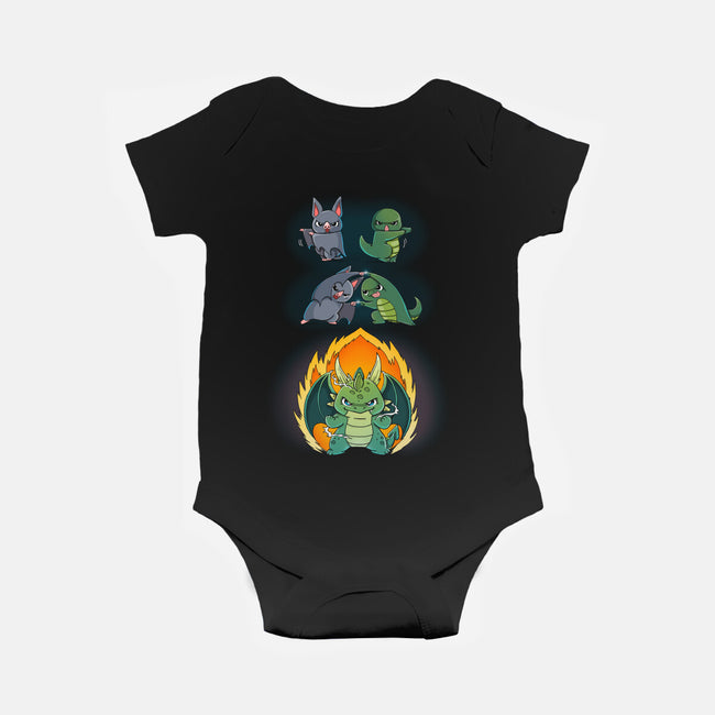 Dragon Fusion-baby basic onesie-Vallina84