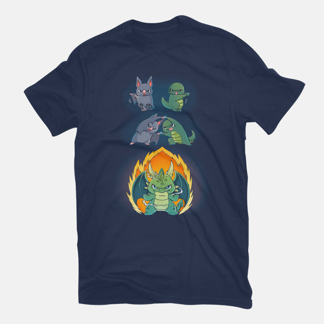 Dragon Fusion-womens fitted tee-Vallina84