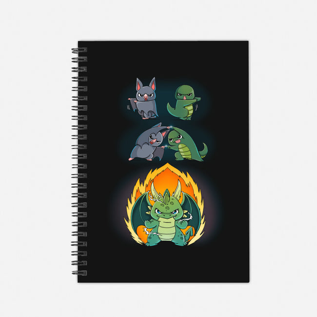 Dragon Fusion-none dot grid notebook-Vallina84