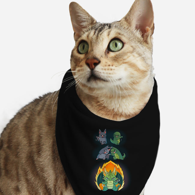 Dragon Fusion-cat bandana pet collar-Vallina84