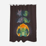 Dragon Fusion-none polyester shower curtain-Vallina84