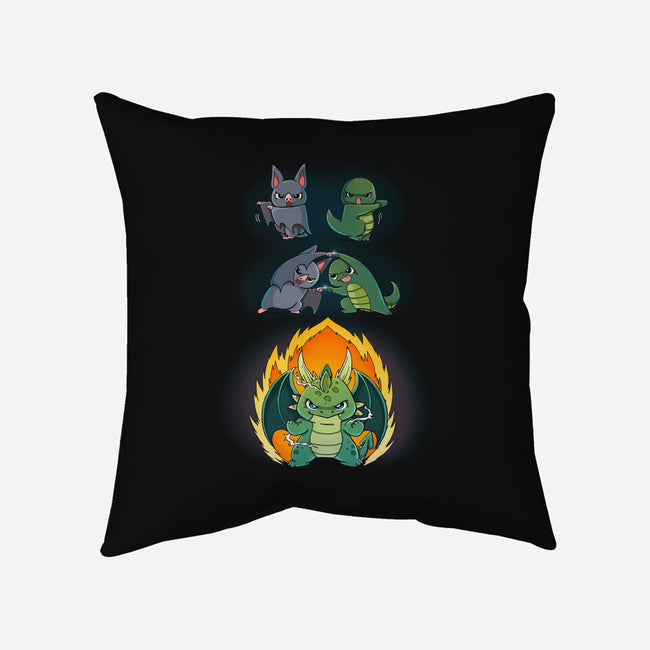 Dragon Fusion-none removable cover throw pillow-Vallina84