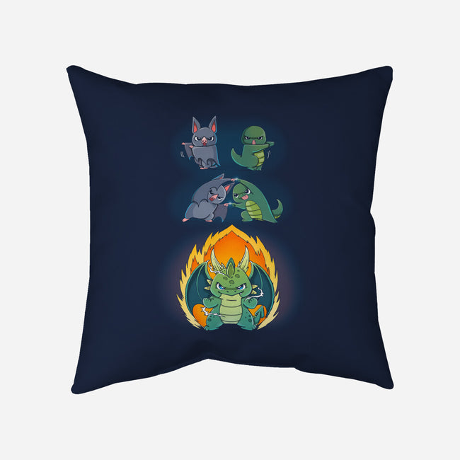 Dragon Fusion-none removable cover throw pillow-Vallina84