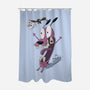Guard Dog-none polyester shower curtain-Claudia
