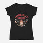 Midnight Society-womens v-neck tee-momma_gorilla