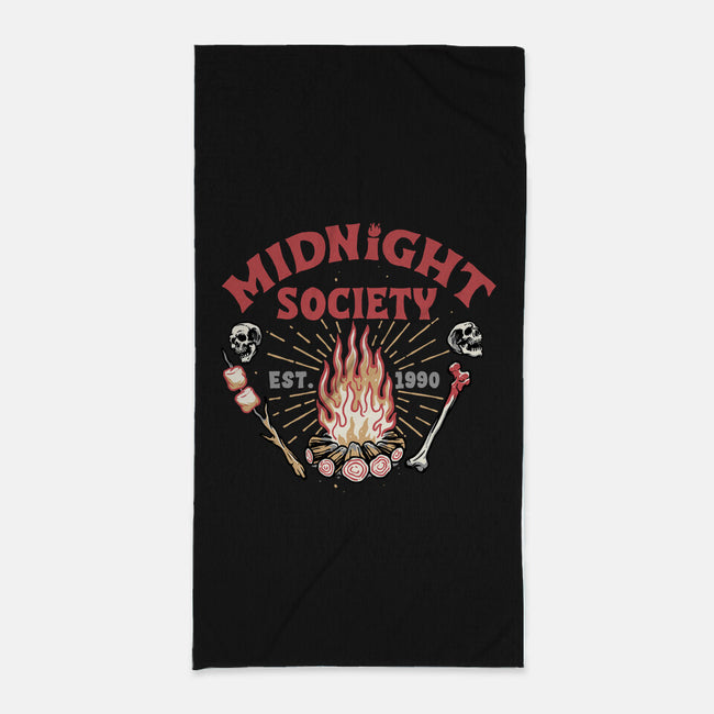 Midnight Society-none beach towel-momma_gorilla