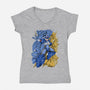 Robot X-womens v-neck tee-Guilherme magno de oliveira