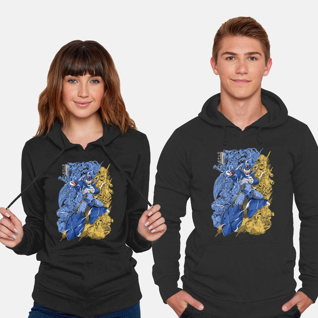 Robot X-unisex pullover sweatshirt-Guilherme magno de oliveira