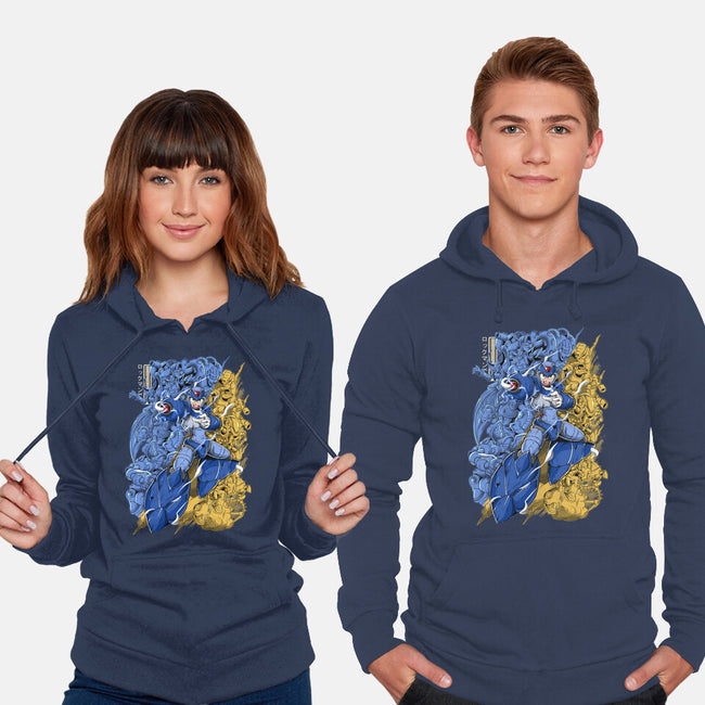 Robot X-unisex pullover sweatshirt-Guilherme magno de oliveira