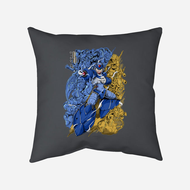 Robot X-none removable cover w insert throw pillow-Guilherme magno de oliveira