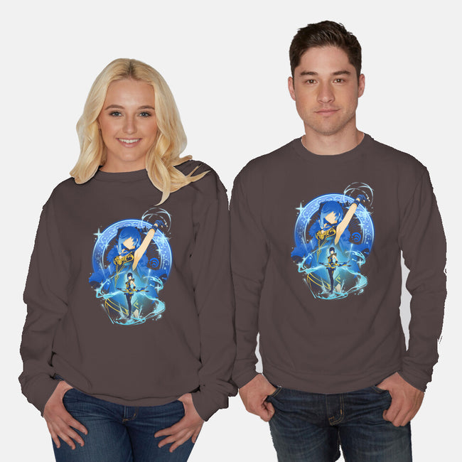 Valley Orchid Yelan-unisex crew neck sweatshirt-hypertwenty
