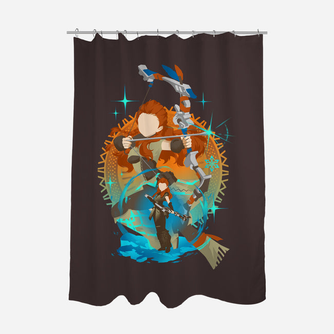 Savior From Another World-none polyester shower curtain-hypertwenty