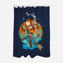 Savior From Another World-none polyester shower curtain-hypertwenty