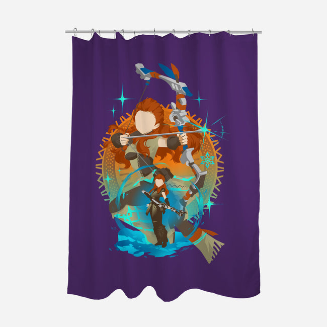 Savior From Another World-none polyester shower curtain-hypertwenty