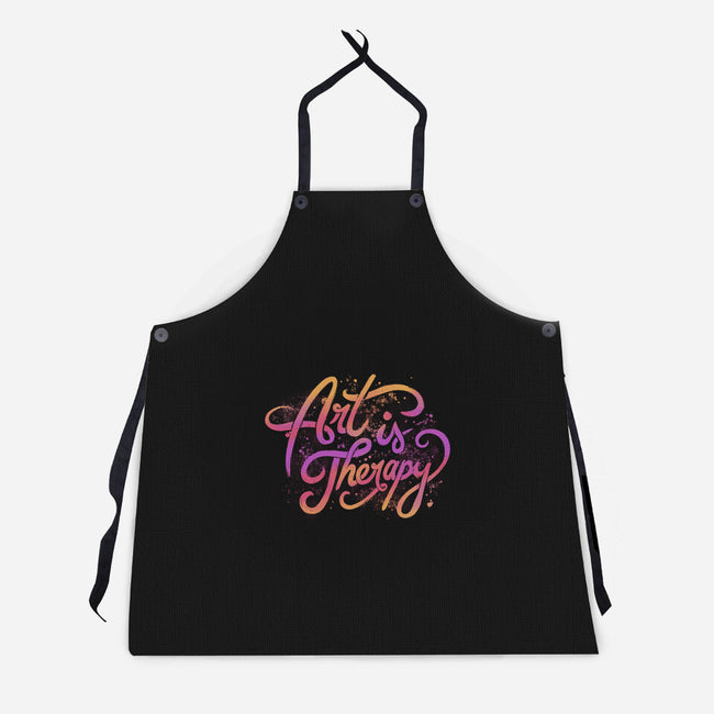 Art Is Therapy-unisex kitchen apron-tobefonseca