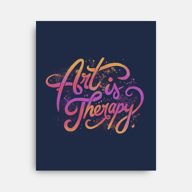 Art Is Therapy-none stretched canvas-tobefonseca