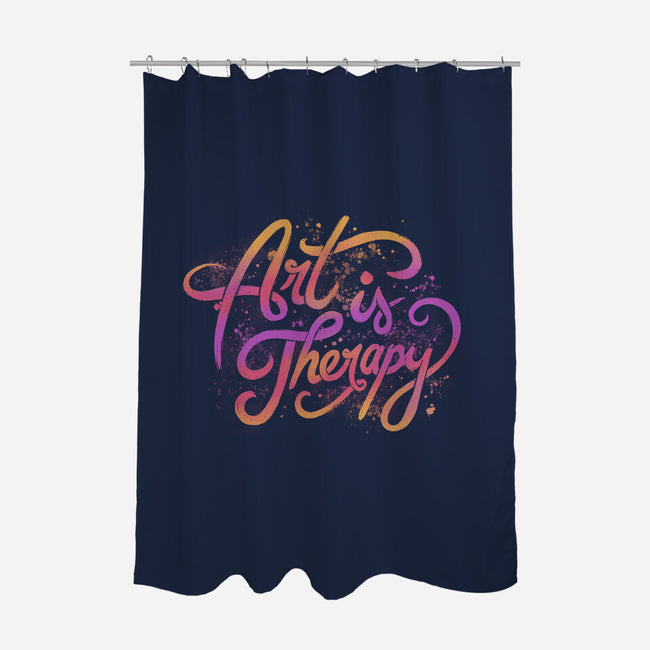 Art Is Therapy-none polyester shower curtain-tobefonseca