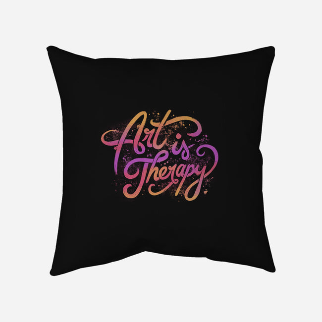 Art Is Therapy-none removable cover throw pillow-tobefonseca
