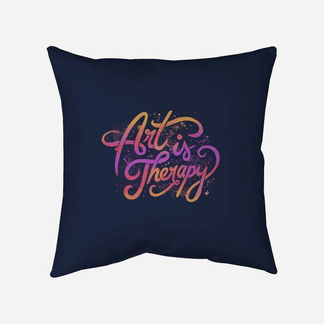 Art Is Therapy-none removable cover throw pillow-tobefonseca
