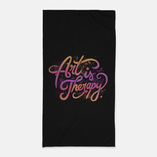 Art Is Therapy-none beach towel-tobefonseca